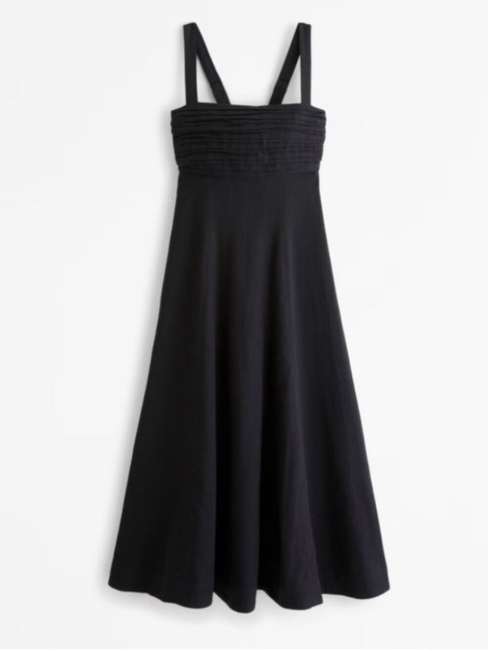 Abercrombie & Fitch Emerson Fit & Flare Midi Dress